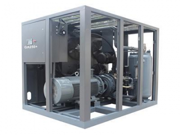 Compressor de ar de parafuso rotativo de fase dupla com velocidade fixa, Compressor série GA  