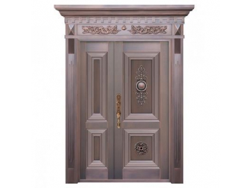 Porta de cobre exterior para uso comercial