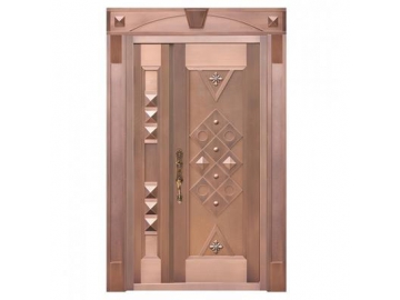 Porta de cobre exterior para uso comercial