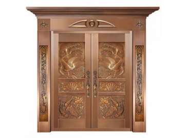 Porta de cobre exterior para uso comercial