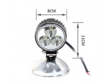 Farol auxiliar de LED redondo de 3 pol. e 9W