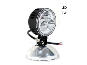Farol auxiliar de LED redondo de 3 pol. e 9W