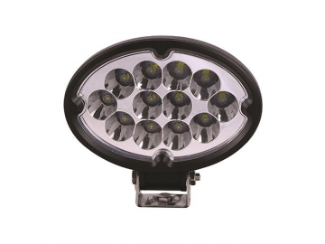 Farol auxiliar de LED oval com refletor 36W