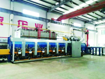 Forno de pré-aquecimento para tarugo de alumínio único