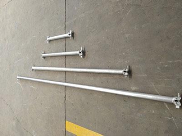 Barra tipo ringlock horizontal para andaime multidirecional