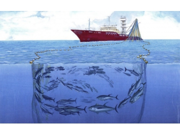 Pesca com rede de cerco de atum - grande escala