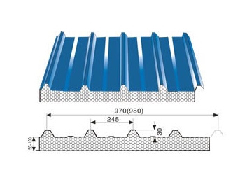 Máquina formadora de painel sanduíche