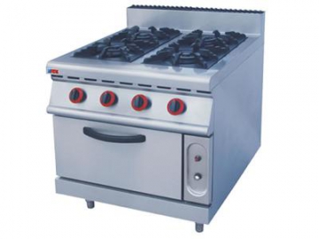 Fogão com forno a gás e elétrico