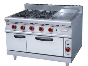 Fogão a gás com forno e grelha