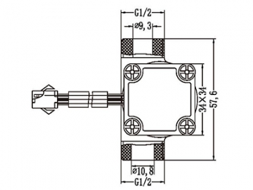 Sensor de fluxo de água