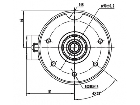 Motor de acionamento (eixo horizontal / deslocamento horizontal) 750W, PMDC motor escovado ZD125B2