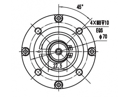 Motor de direcção assistida 200W (3200±8% RPM), PMDC motor escovado ZD089AX