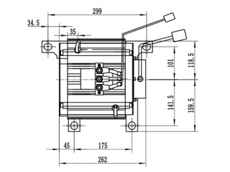 Motor de tração 5000-8000W, PMDC motor sem escova TZ210BX-P