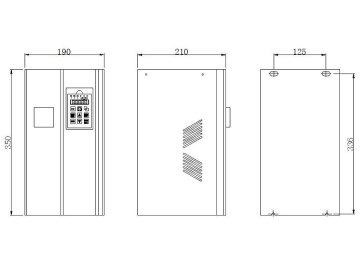 Fonte de alimentação para o aquecimento por indução 8-15 kW (Montado na parede)