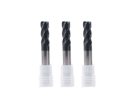 Fresa de carboneto com extremidade de raio de canto EMT07 (4 estrias)