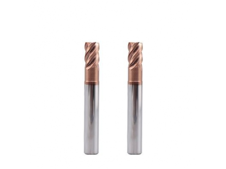 Fresa de carboneto (4 estrias) de raio EMC10 X5070, comprimento longo