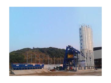 Usina para dosagem de concreto com elevador