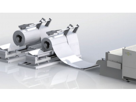 Linha de corte a laser alimentada por bobina