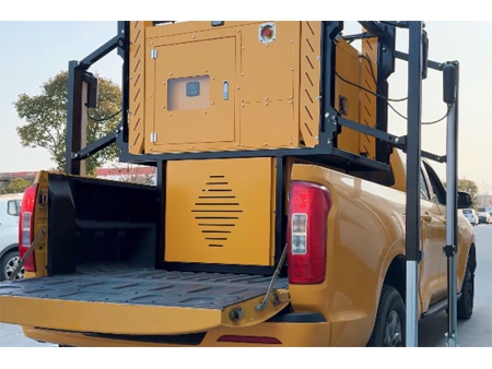 Cabine de drenagem móvel com carregamento e descarregamento automático