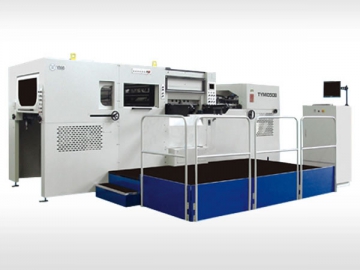<strong>Máquina de hot stamping</strong> TYM-1050B<small> (Máquina de corte e vinco com hot stamping)</small>