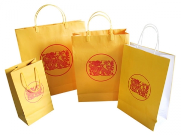 Máquina de fabricar sacolas de papel (Sacola de papel com fundo quadrado e alças)