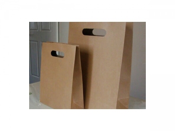 Máquina de fabricar sacolas de papel (Sacola com alça vazada)