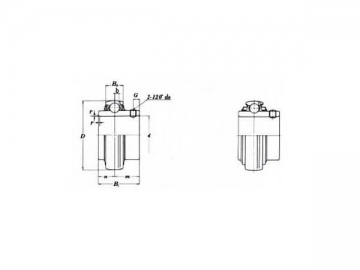 <strong>Mancais de rolamento</strong> conjunto de parafusos, série UC2/RB2