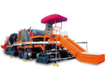 Pavimentadora com asfalto reciclado