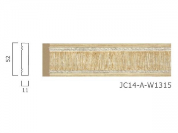 <strong>Molduras decorativas</strong> - Estilo cor de madeira