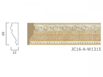 <strong>Molduras decorativas</strong> - Estilo cor de madeira