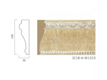 <strong>Molduras decorativas</strong> - Estilo cor de madeira