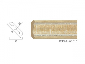 <strong>Molduras decorativas</strong> - Estilo cor de madeira
