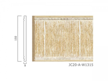 <strong>Molduras decorativas</strong> - Estilo cor de madeira