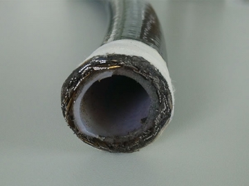 Mangueira termoplástica <small>(com 2 tramas de aço)</small>