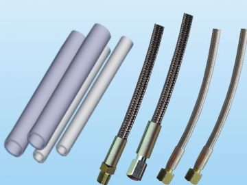 Mangueira de PTFE com malha de aço inoxidável