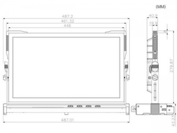 Monitor LCD profissional separável - TL1850HD/NP-SE