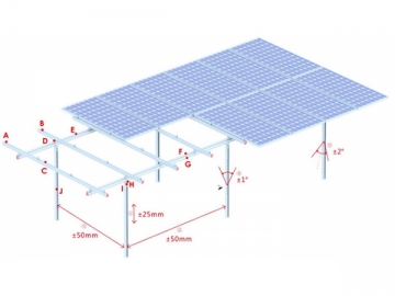 Sistema de montagem de energia solar suporte-G